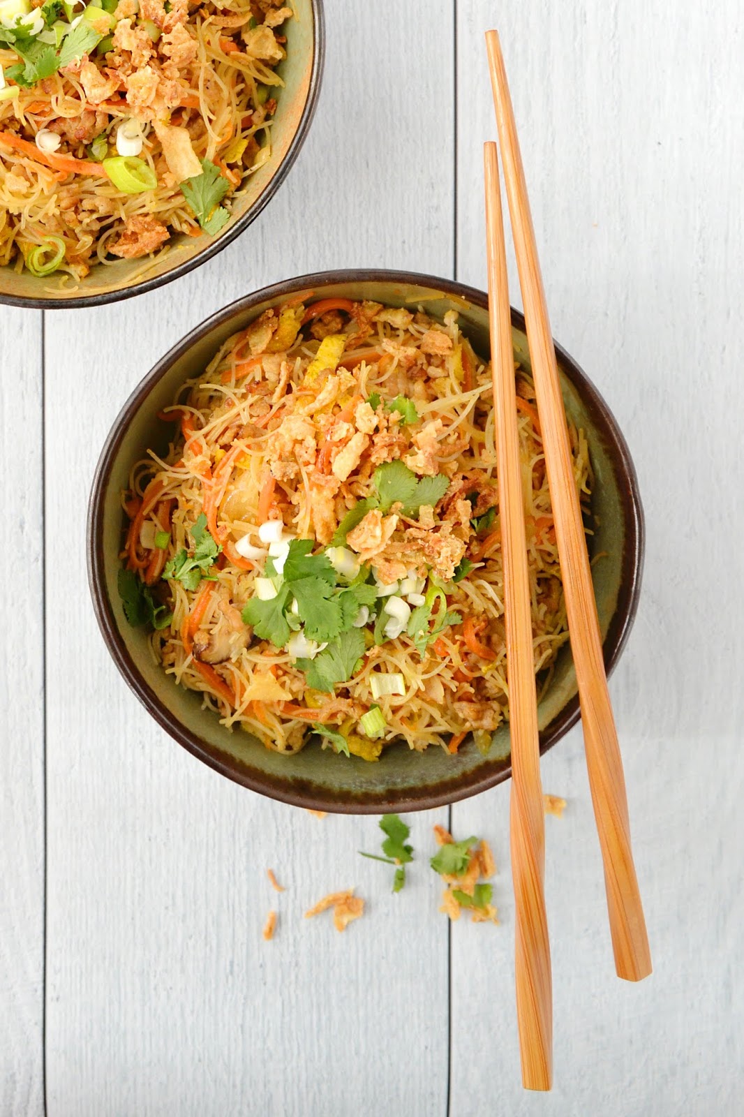 vermicelles chinois aux légumes : Recette de vermicelles chinois