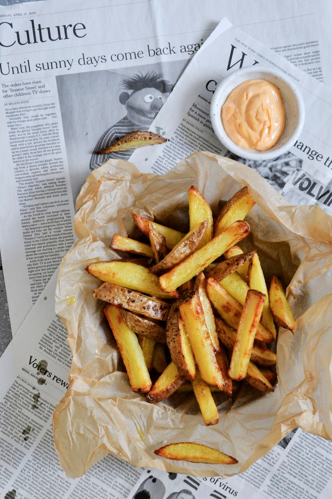 Frites au four maison : Recette de Frites au four maison