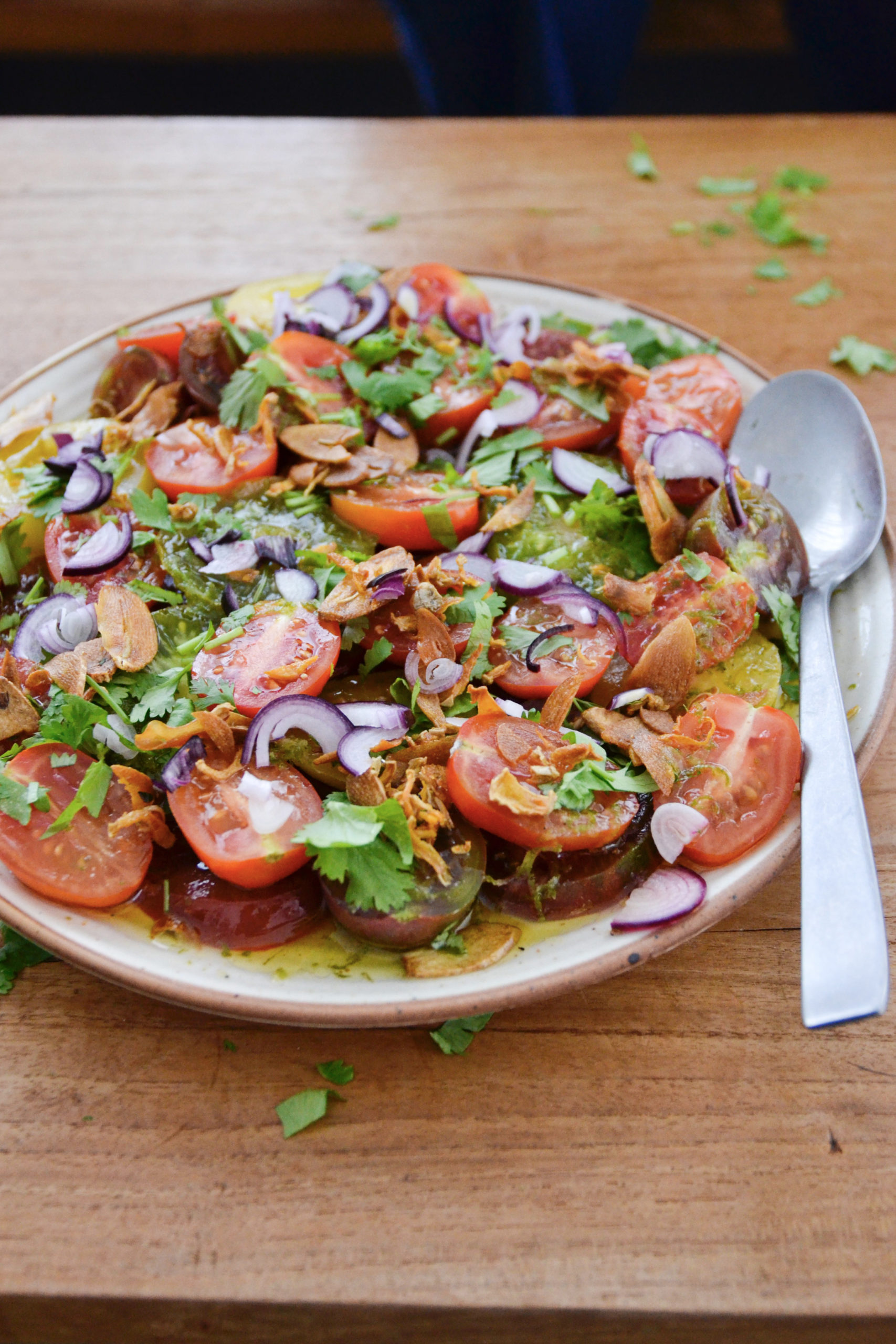 Salade de tomates citron-chèvre de MiniCook